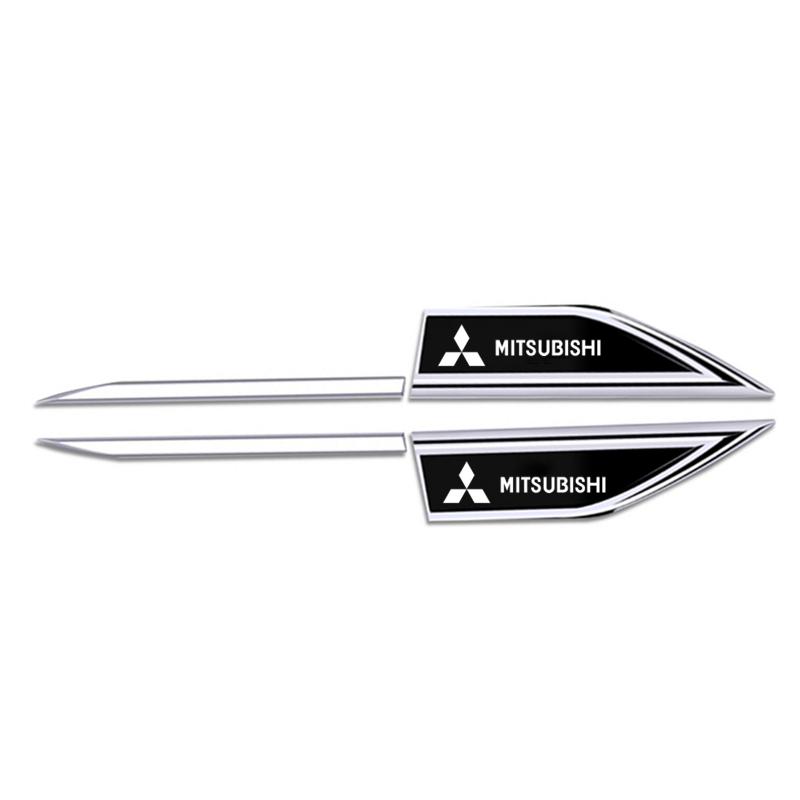 Auto Door Fender Side Blade Badge Car Body Sticker for Mitsubishi Pajero Sport Eclipse Cross L200 Colt Delica Ralliart Triton