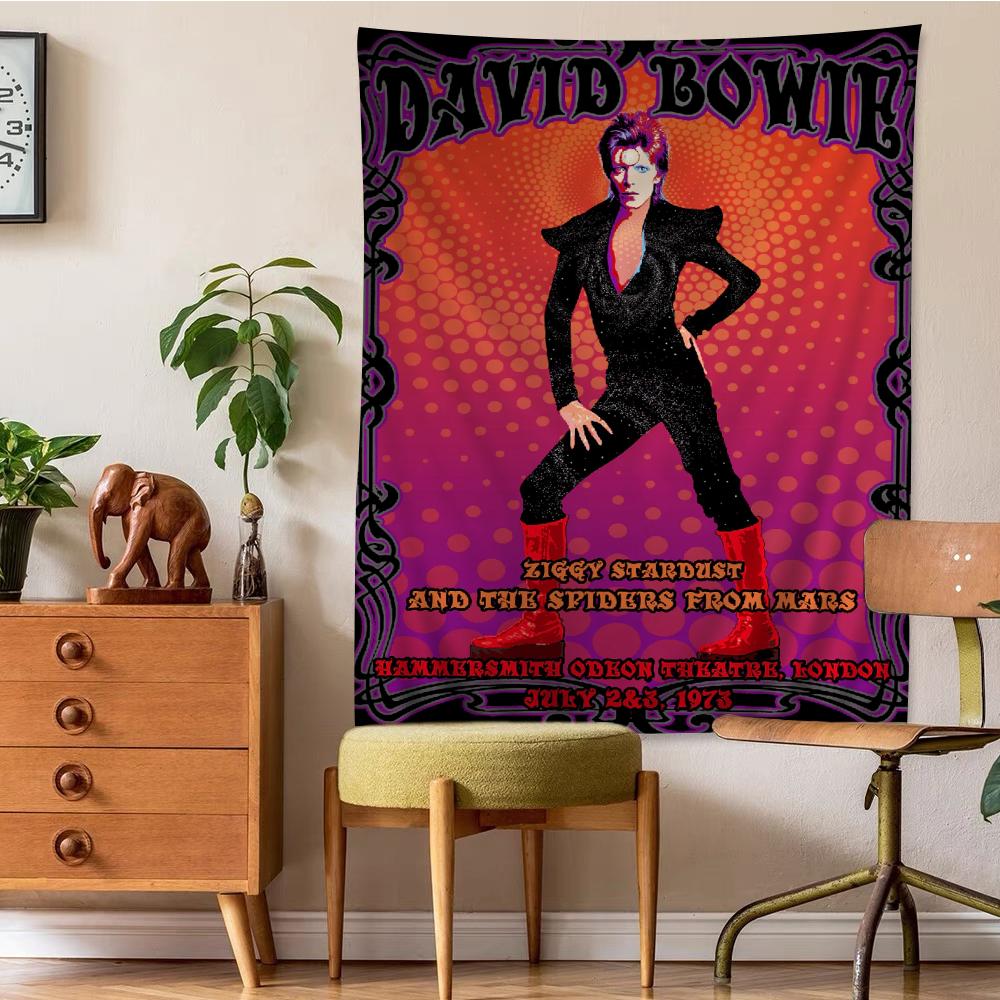 British Rock Singer David BBowie Tapestry Anime Tapestry Hanging Tarot Hippie Wall Rugs Dorm Wall Hanging Sheets