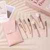 8-Piece Makeup Brush Set Mini Travel Bag Portable Eyeshadow Brush Foundation Concealer Makeup Brush Soft-Bristled Makeup Tools