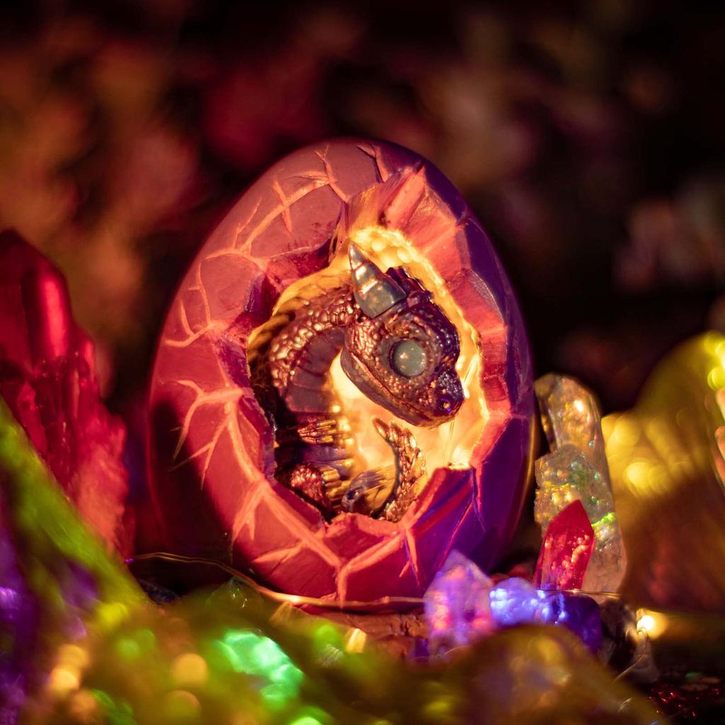 Силиконовая форма FUNSHOWCASE "Яйцо дракона", для УФ-смолы, эпоксидной смолы, помадки, гипса, мыла, глины и многого другого