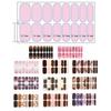 Nails Polish Stickers Gradient Gels Nail Strips Nails Polish Wraps Glittering Gels Nail Stickers Manicures Stickers
