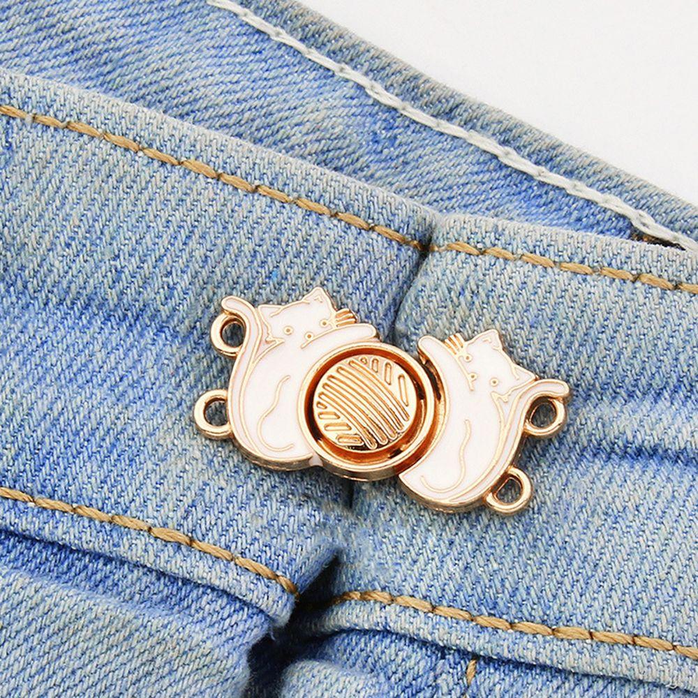 Flower Fashion Jewelry Women Brooch Jeans Accessories Anti-Exposure Brooch Tightening Waistband Pin