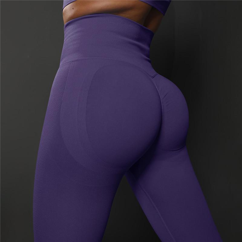 Nessaj Women Scrunch Butt Gym Yoga Tights High Waist Seamless Leggings Slim Fitness Workout Pants