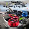 Solar Car Carrying Fragrance Air Freshener Perfume Double Ring Rotary Decoration Automobile Interior Air Outlet Diffuser