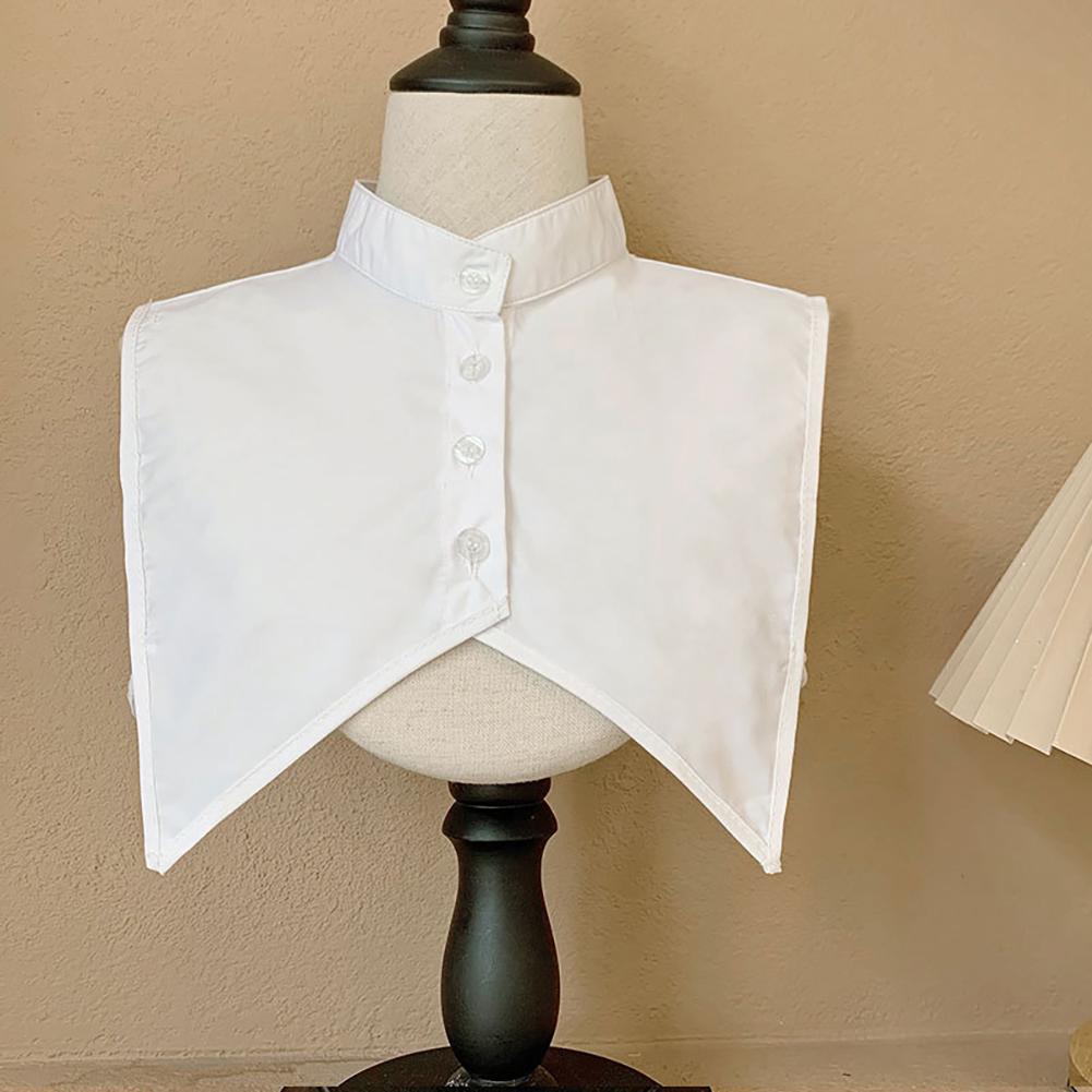 2023 Shirt Fake Collar Lace Black White Shirt Detachable Collar Suit Men Female Shirt Lapel Top Summer Thin Cool Fake Collar