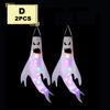 Halloween Ghost Windsocks Decorations with LED Light, Outdoor, Hanging Ghost Windsocks for Trees, Yard, Halloween Decor Supplies