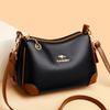 Bag Women's Bag New Shoulder Messenger Bag Soft Leather Multi-compartment Light Luxury Bag Simple and Versatile Large Capacity