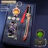Genshin Impact Keychains, Bookmarks, Charms & Weapon Models Set - Ideal Gifts for Students