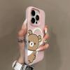 Jelly Magnetic Two-in-one Mobile Phone Case Goddess Frosted Hard Shell Frosted Large Hole Cartoon Personality TPU Couple Ins Style