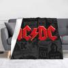 AC DC Тяжелый Металл Плед Велюровый Принт Панк Рок Музыка Портативный Супер Мягкий Плед для Постельного Белья Офиса Покрывало