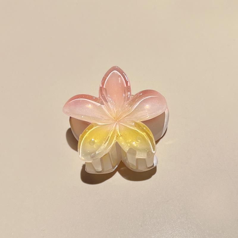 Plumeria Candy Color Fairy Hair Clip - Elegant Shark Clip Accessory