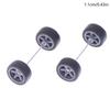 1Set Diy Racing Vehicle Toys 1:64 Car Wheels For Rubber Tire With Wheel Axle Model Modified Part