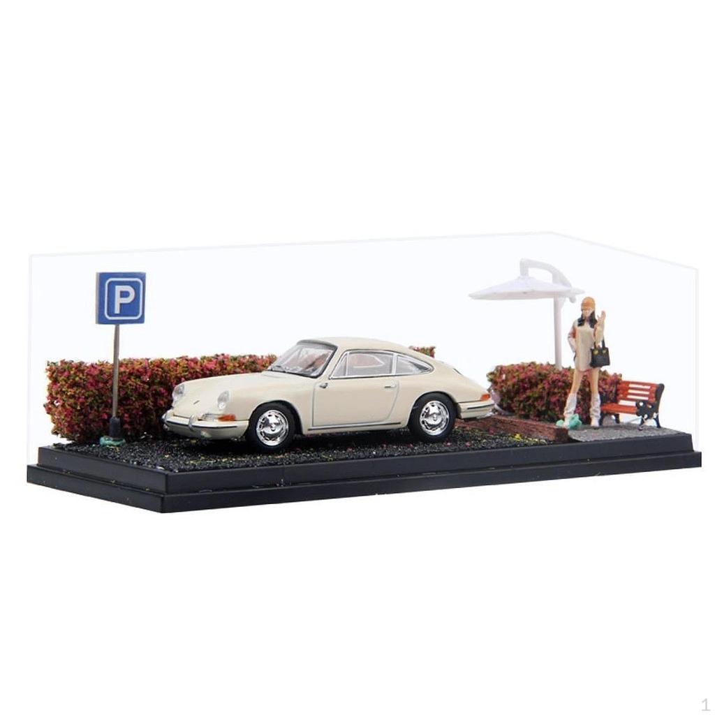 1/64 Diecast Car Display Case Parking Diorama Base