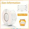 600 листов/рулон Этикетки для морозильной камеры - Водонепроницаемые и маслостойкие, Низкотемпературные самоклеящиеся наклейки, Подходят для ручной записи для замороженных продуктов