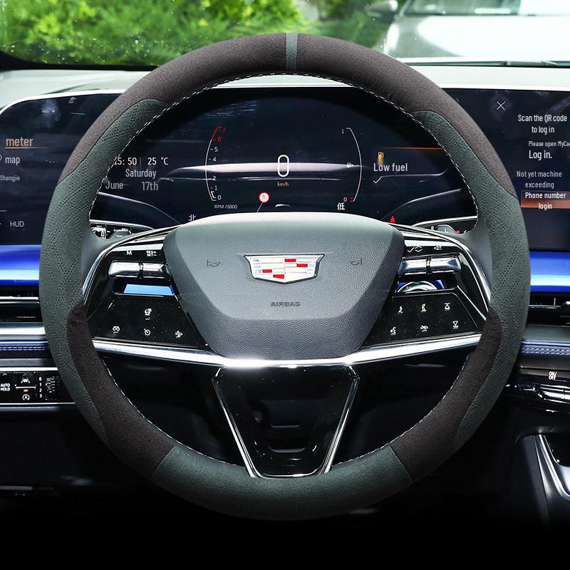Чехол из замши на руль для Cadillac XT5, XT6, XT4, CT5, CT6, CT4, XTS, ATS