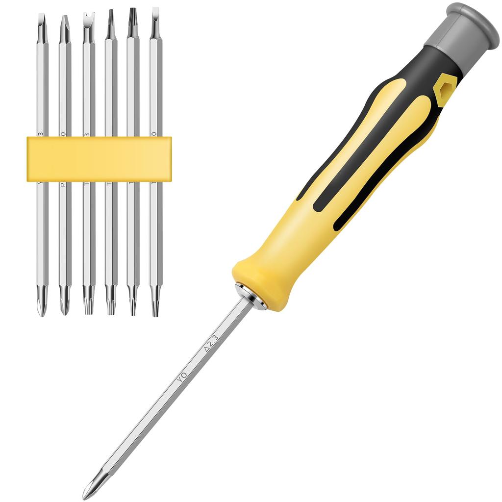 14 in 1 Precision Screwdriver Set with Magnetizer Magnetic Phillips Torx Screw Driver Bits Manual Repair Tools for iPhone PC DIY