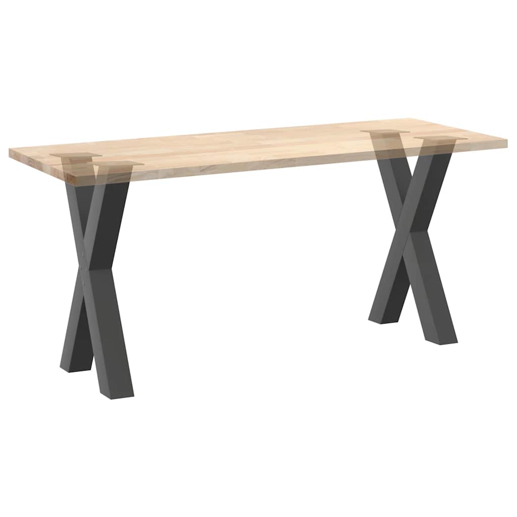 Vidaxl Nogi Do Stołu Jadalnego, 2 Szt., Antracyt, 60X(72-73) Cm, Stal
