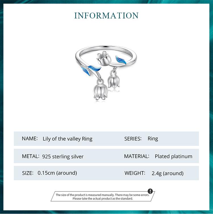 BAMOER, стерлинговое серебро 925 пробы, великолепное открытое кольцо с цветами для женщин, платиновое ювелирное изделие с тонким покрытием, обручальное кольцо, свадебный подарок