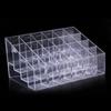 Clear Acrylic 24 Grid Makeup Organizer Storage Box Lipstick Nail Polish Display Stand Holder Cosmetic Jewelry Organizer Box Case