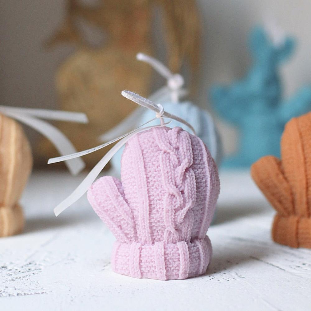 3D форма для перчаток, форма для свечи, силиконовая восковая форма ручной работы, формы для изготовления свечей, пластыря, форма для мыла, рождественский домашний декор