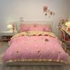3/4 шт./комплект для студенческого общежития 1,2 м простыня одеяло наволочка комплект из трех предметов корейский милый матовый утолщенный удобный постельное белье двуспальная кровать комплект из 4 предметов