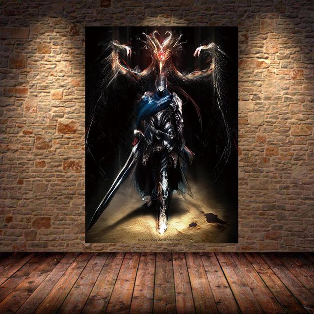 The Dark Souls 3 Poster with Game, Oil Painting, Canvas Wall Painting, Prints for Bedroom, Living Room, House, Bedroom, Bar, Restaurant, Decor