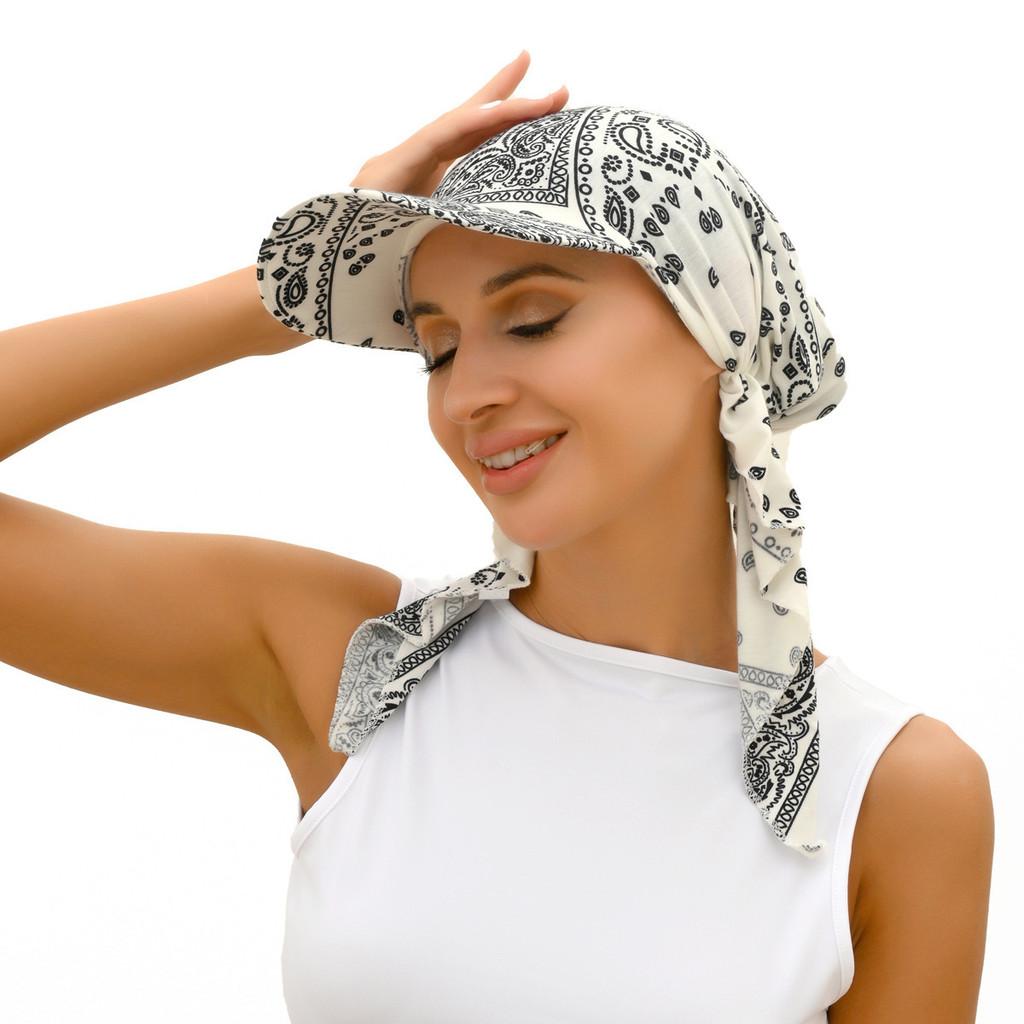 Elegant Head Wrap With Flower Motif For Daily Fashion And Outdoor Activities