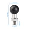 1 Inch Ball Base M10 X 1.25 Male Thread Mount for Motorcycle Motorbike ATV Handlebar Adapter