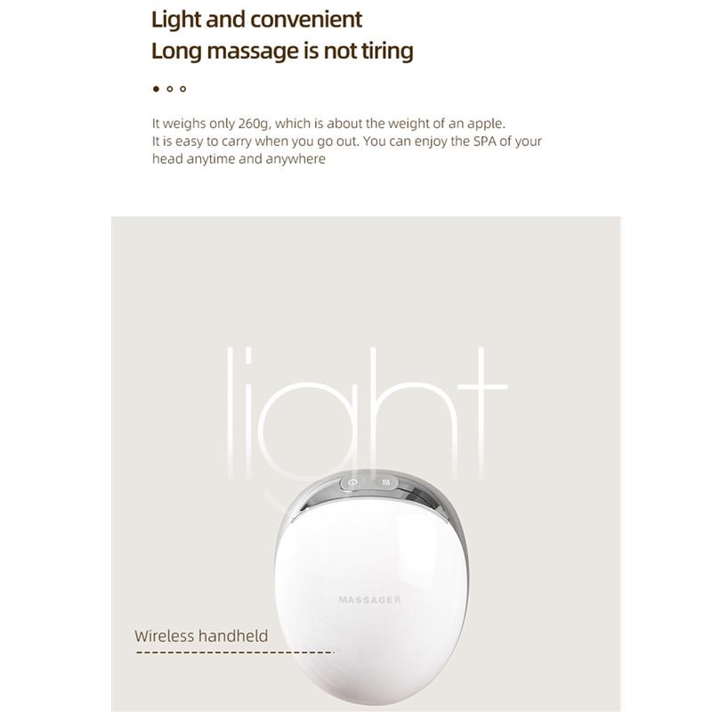 Электрический массажер для головы Scalphero, беспроводной массаж головы, терапия красным светом, водонепроницаемый массажер для тела, плеч, шеи, здравоохранение