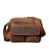 Leather Men Messenger Bag Casual Top Layer Cowhide Bag Shoulder Bag Backpack Suitable for Inch Ipad