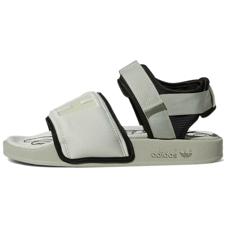 Pharrell x adidas Adilette 2.0 Шлепанцы Halo Green Унисекс Кроссовки Core-Black GY1847