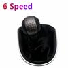 For SEAT LEON II (2005-2012) ALTEA XL (04-12) SEAT TOLEDO III (04-09) 5/6Speed Gear Shift Knob With Leather Boot Car Accessories