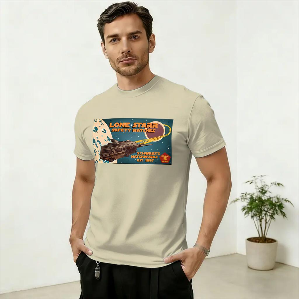 Unisexs TShirt Spaceballs Movie Vintage Pure Cotton Tees Short Sleeve T Shirts Crewneck Clothes Graphic