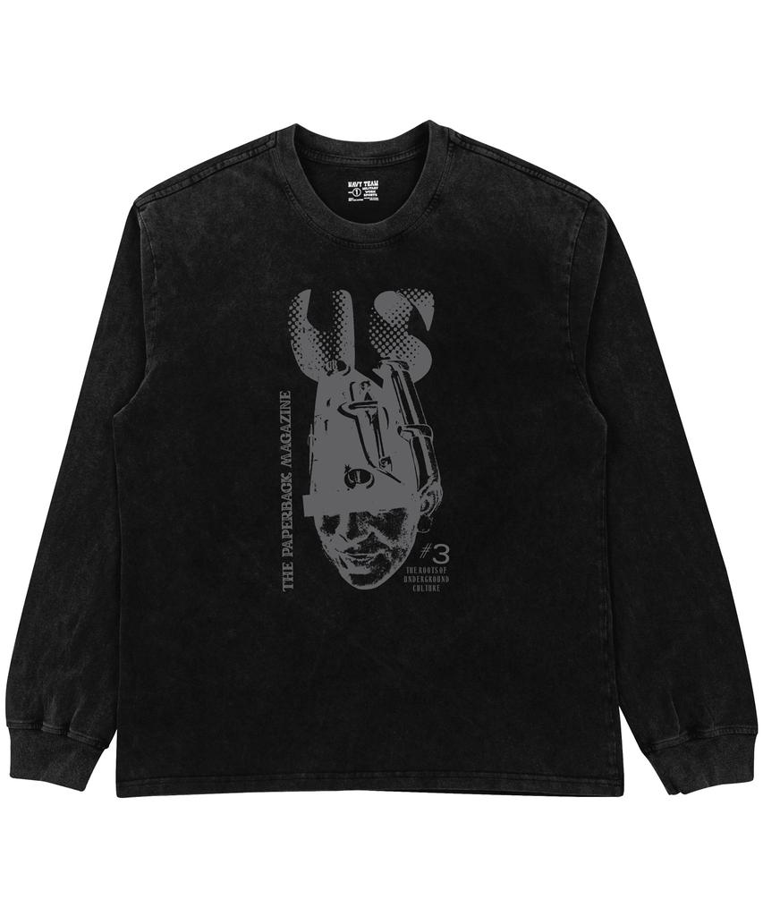 NAVYTEAM The Paperback Magazine Pigment-Dyed Long T-Shirt