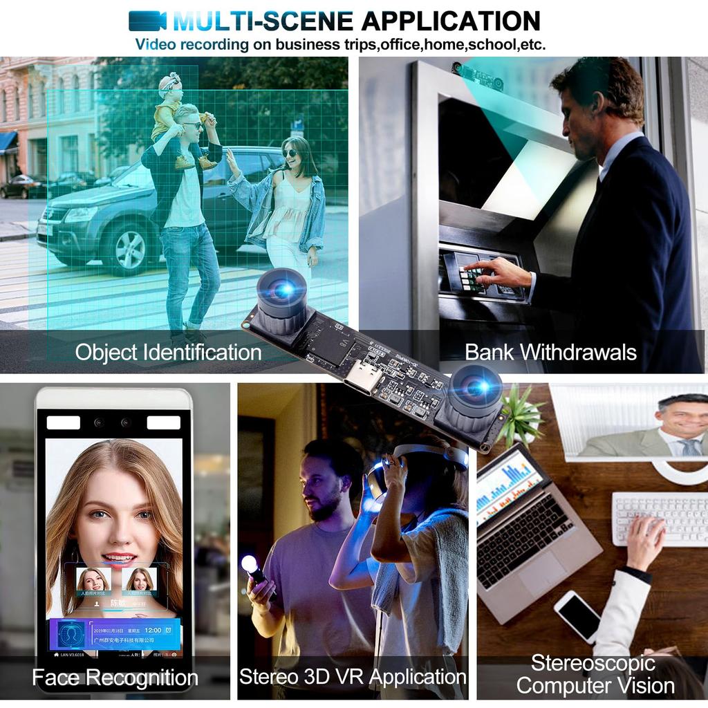 ELP 4MP USB камера с двумя объективами, широкоугольная синхронизированная ПК-камера, высокоскоростная 1080P 60 кадров в секунду, камера с подсветкой, бинокулярная веб-камера, мини-камера с лазерной гравировкой UVC