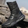 Summer Desert Boots, Shock-absorbing High Top Shoes, Men's Tactical Boots, Lightweight Combat Boots, Breathable Special Combat Boots