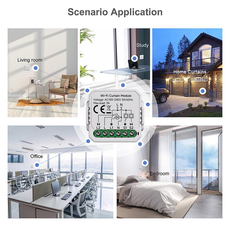 Tuya WiFi Zigbee Smart Curtain Switch Module Smart Life APP для электропривода жалюзи для рольставней Работает с Alexa Google Home
