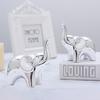 1 Pair Elephant Statue Home Decor Ceramic Elephant Figurines Desktop Elephant Sculpture for Office Bookshelf Living Room