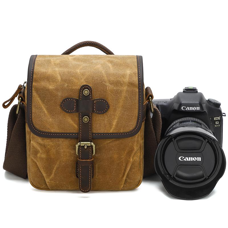 Канвасная сумка через плечо для камеры DSLR, цифровая сумка, сумка для фотосъемки, повседневная сумка для объектива, износостойкая сумка-мессенджер