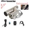 Universal 2.5'' 3" Double Valve Electric Exhaust Valve Remote Control 2-in-1 Exhaust Cut Out Valve Kit Stainless Steel TP-1028A
