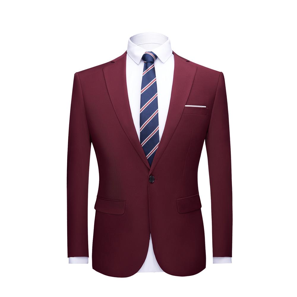 Мужской повседневный блейзер приталенного кроя - Пиджак для бизнеса и для шафера