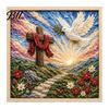 Holiday Craft Kits for Kids 3D Christian Fabric Poke Art Kit Adults, Faith Inspired Handmade Religious Gifts Kit, DIY Christmas Wall Gift Activity