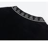 Round neck velvet waist cinched dress