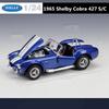WELLY 1/24 1965 Shelby Cobra 427 S/C Сплав Классический Спортивный Автомобиль Модель Литые Металлические Ретро Автомобили Транспортные Средства Модель Симуляция Детский Подарок