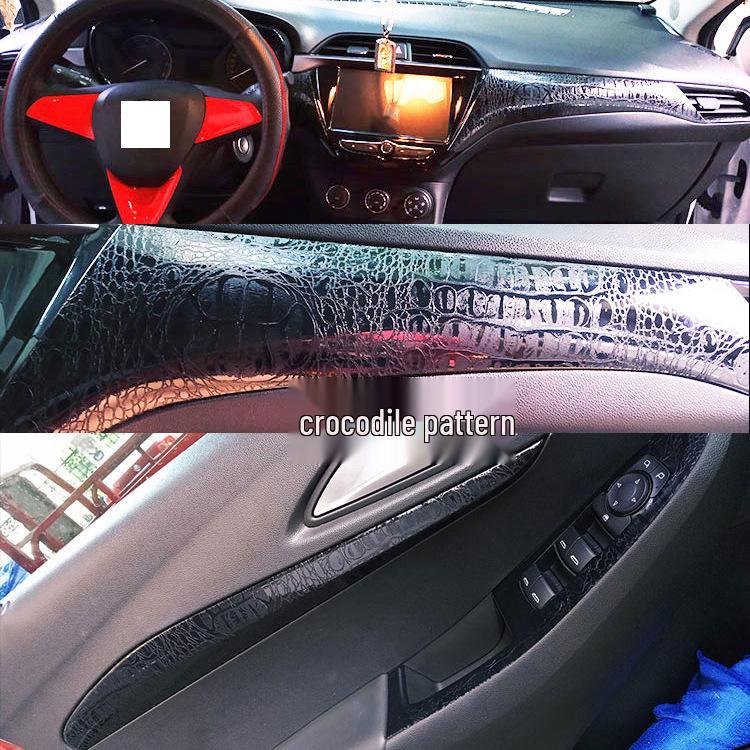 Carbon Fiber Gear Console Stickers for 18-19 Buick Excelle Interior