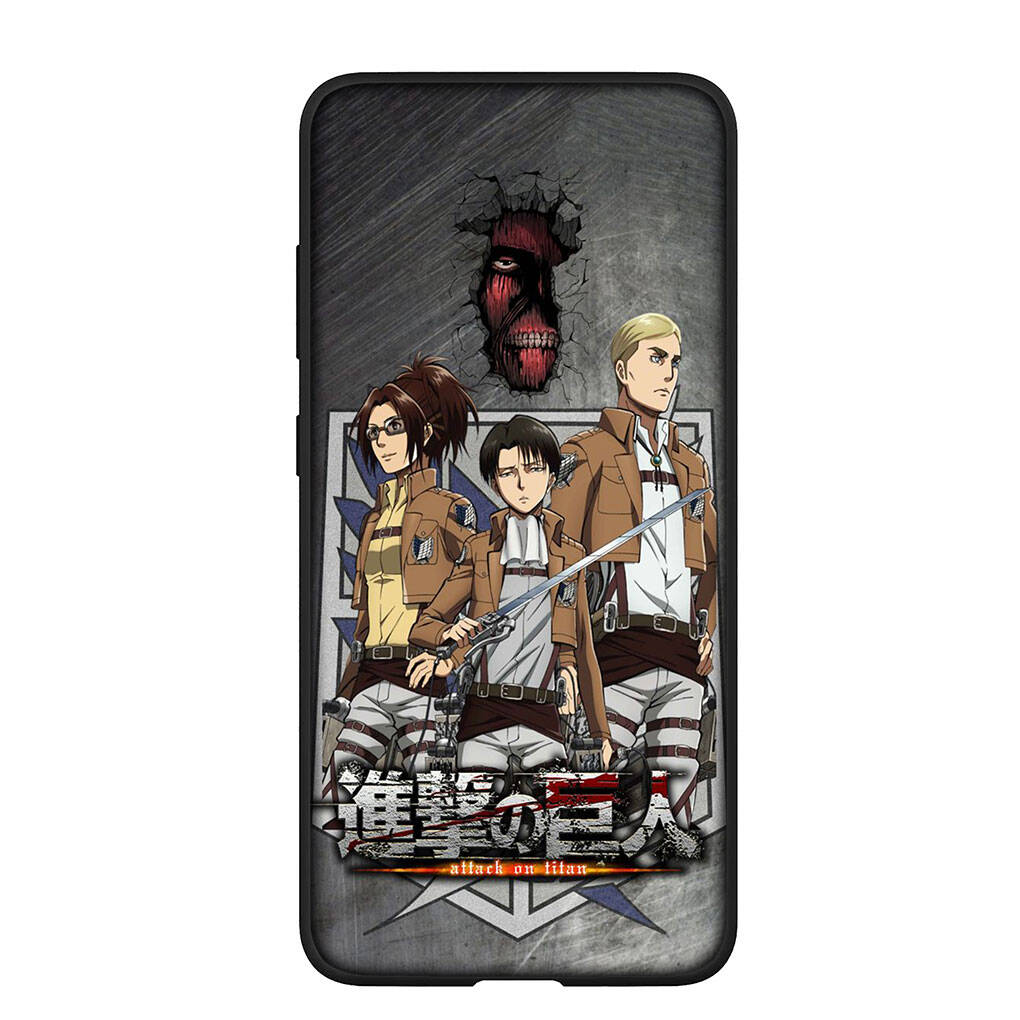 Чехол для телефона Samsung Galaxy S25 S23 S22 S24 Ultra FE A05 A06 A15 A16 A36 A37 A35 A54 A55 A56 A57 A25 A26 A53 Атака Титанов Эрен Йегер Аниме Чехол