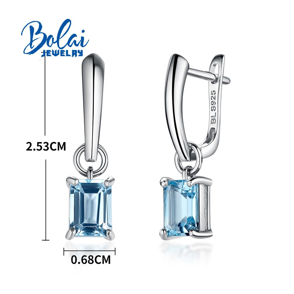 Простые серьги из стерлингового серебра 925 пробы, октябрь 6*8 мм, натуральный драгоценный камень, изысканные украшения для женщин и девочек, хороший подарок