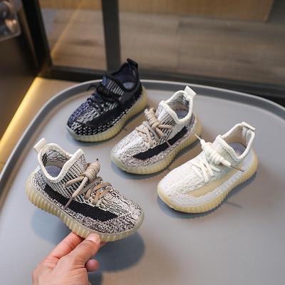 Новая осенняя мода Универсальные дышащие однотонные износостойкие спортивные туфли на мягкой подошве для мальчиков и девочек