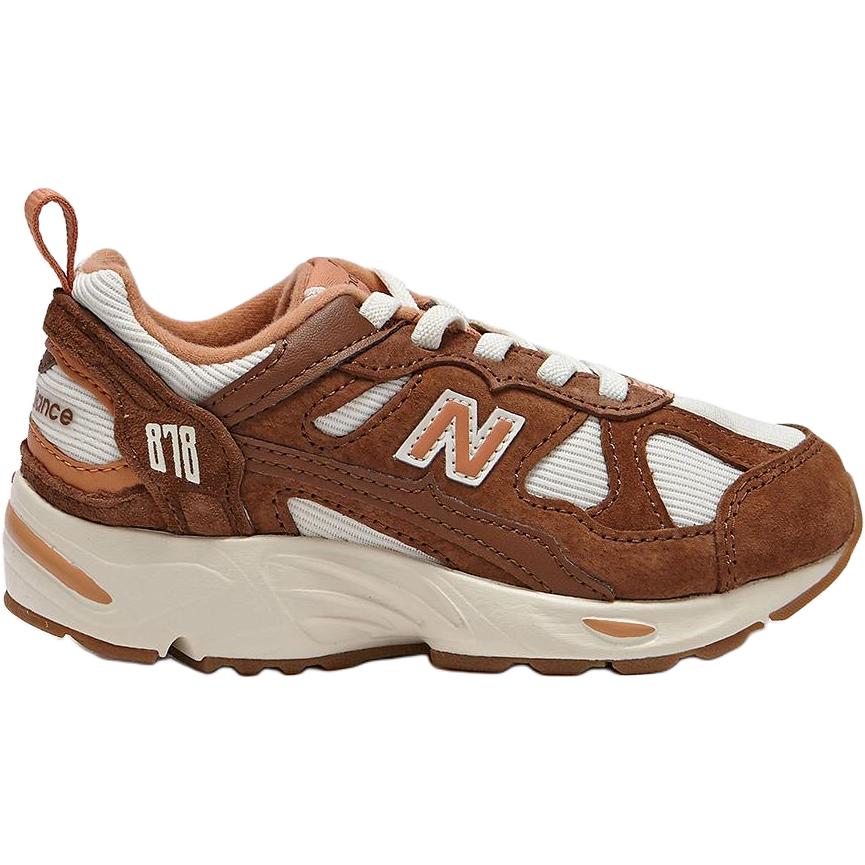 New Balance Abrasion Resistant Low top Kids' Running Shoes Brown Children Aged 3 7 Years Old PV878BSA