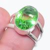 Natural Tsavorite Gemstone 925 Sterling Silver Jewelry Ring Size 6.5 u0E75